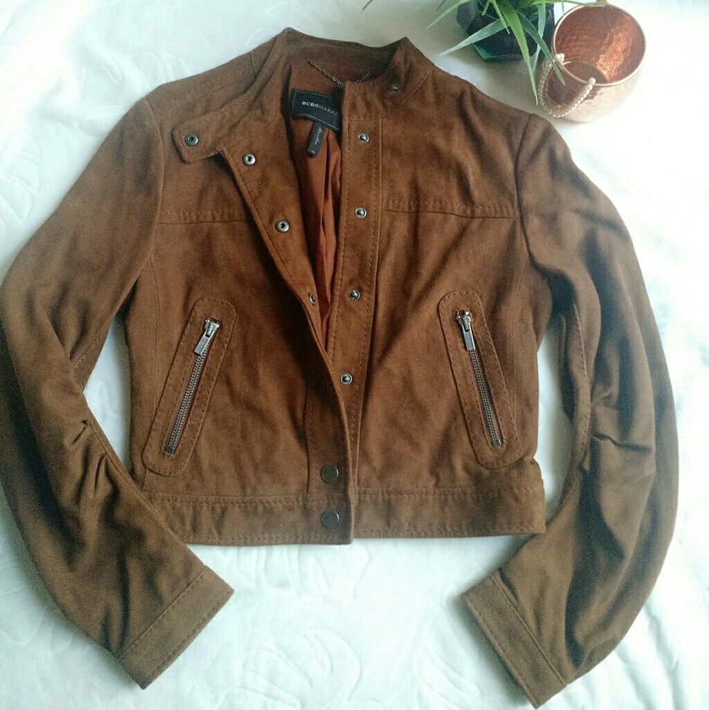 BCBGMAXAZRIA Ginger Leather Biker Jacket - Picture 1 of 5